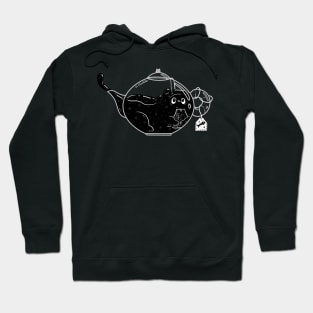 Starry Black Kit-tea Hoodie